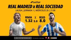 Real Madrid - Real Sociedad: alineaciones, horario, dónde ver, pronósticos y estadísticas