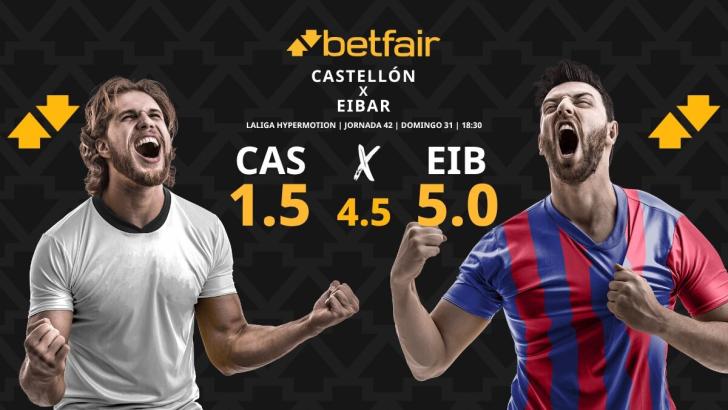 Castellón - Eibar: horario, dónde ver, pronósticos, estadísticas y clasificación