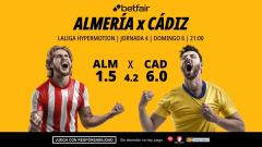Almería - Cádiz: alineaciones, horario, dónde ver, pronósticos y estadísticas