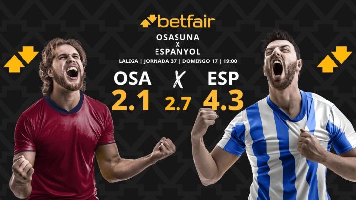 Osasuna - Espanyol: horario, dónde ver, estadísticas, pronósticos y clasificación