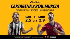 Cartagena - Real Murcia: alineaciones, horario, dónde ver, pronósticos y estadísticas