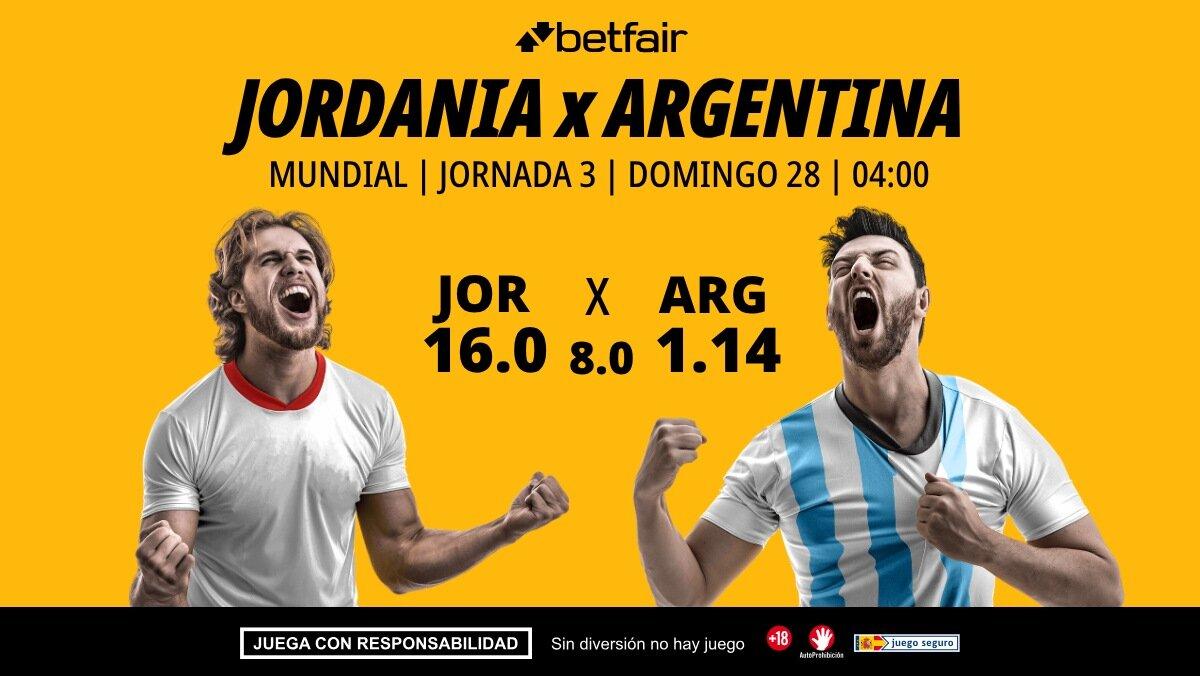 Jordania - Argentina: alineaciones, horario, dónde ver, pronósticos y estadísticas