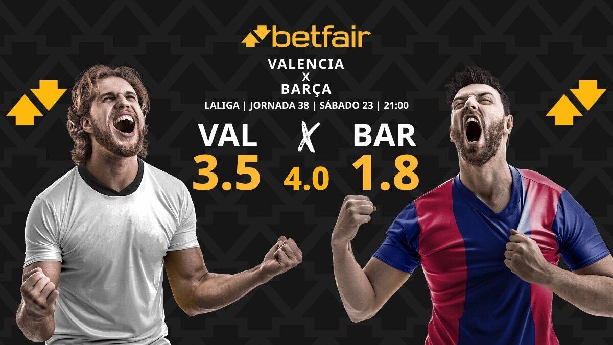 Valencia - FC Barcelona: horario, dónde ver, estadísticas, pronósticos y clasificación