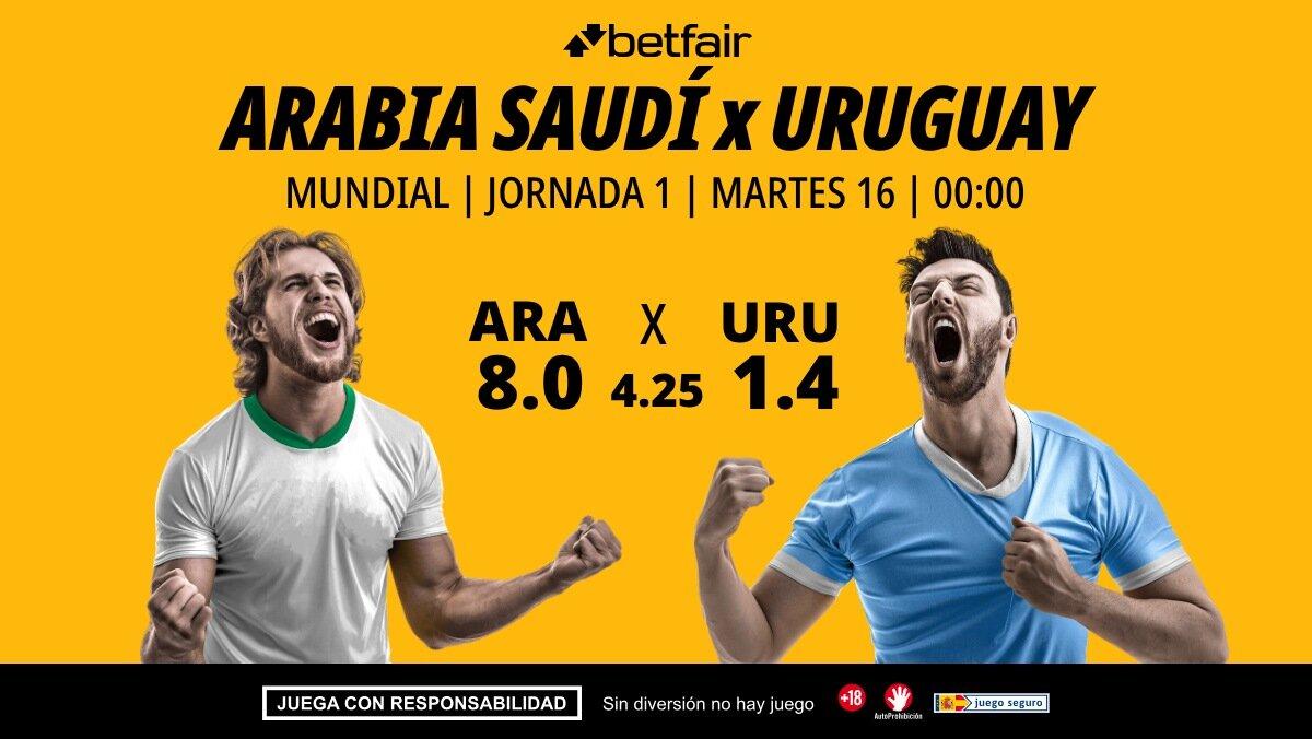 Arabia Saudí - Uruguay: horario, dónde ver, alineaciones, pronósticos y estadísticas