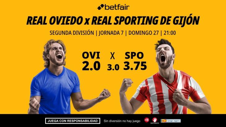 Real Oviedo - Real Sporting de Gijón: alineaciones, horario, dónde ver, pronósticos y estadísticas