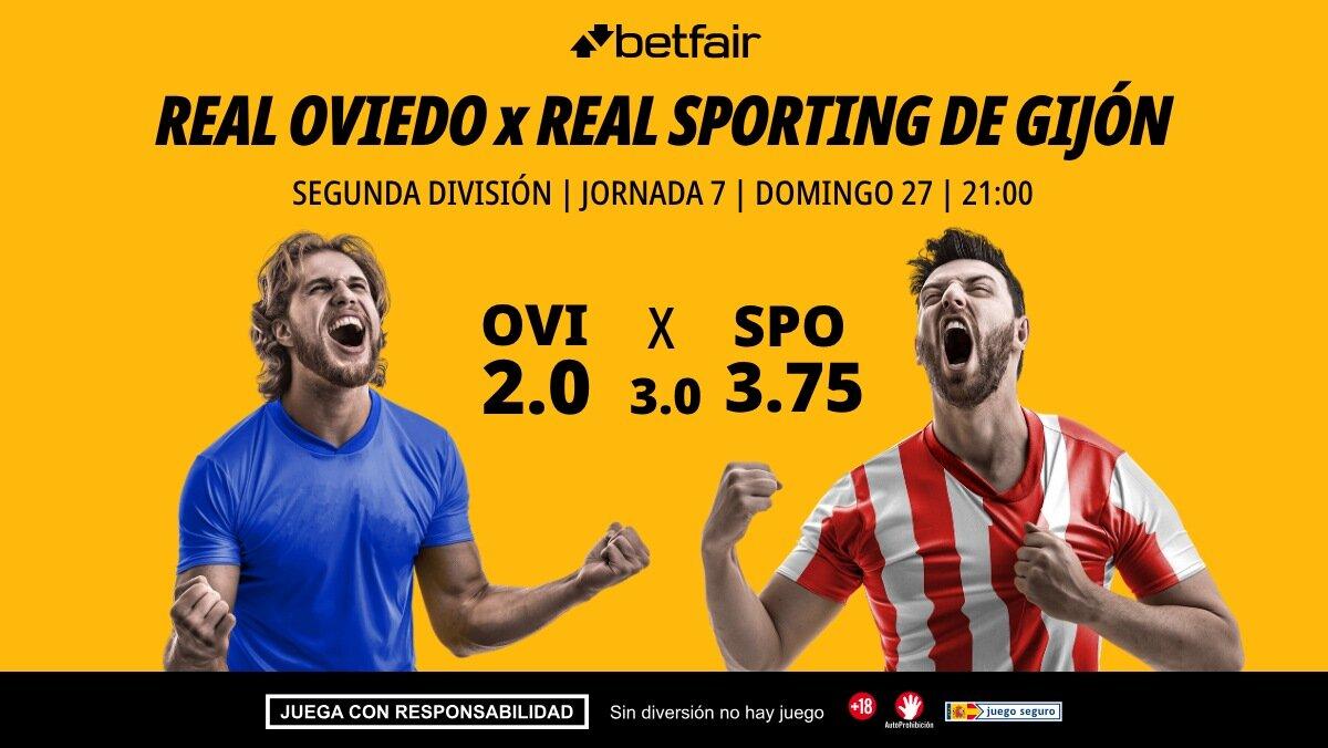 Real Oviedo - Real Sporting de Gijón: alineaciones, horario, dónde ver, pronósticos y estadísticas