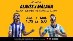 Alavés - Málaga: alineaciones, horario, dónde ver, pronósticos y estadísticas