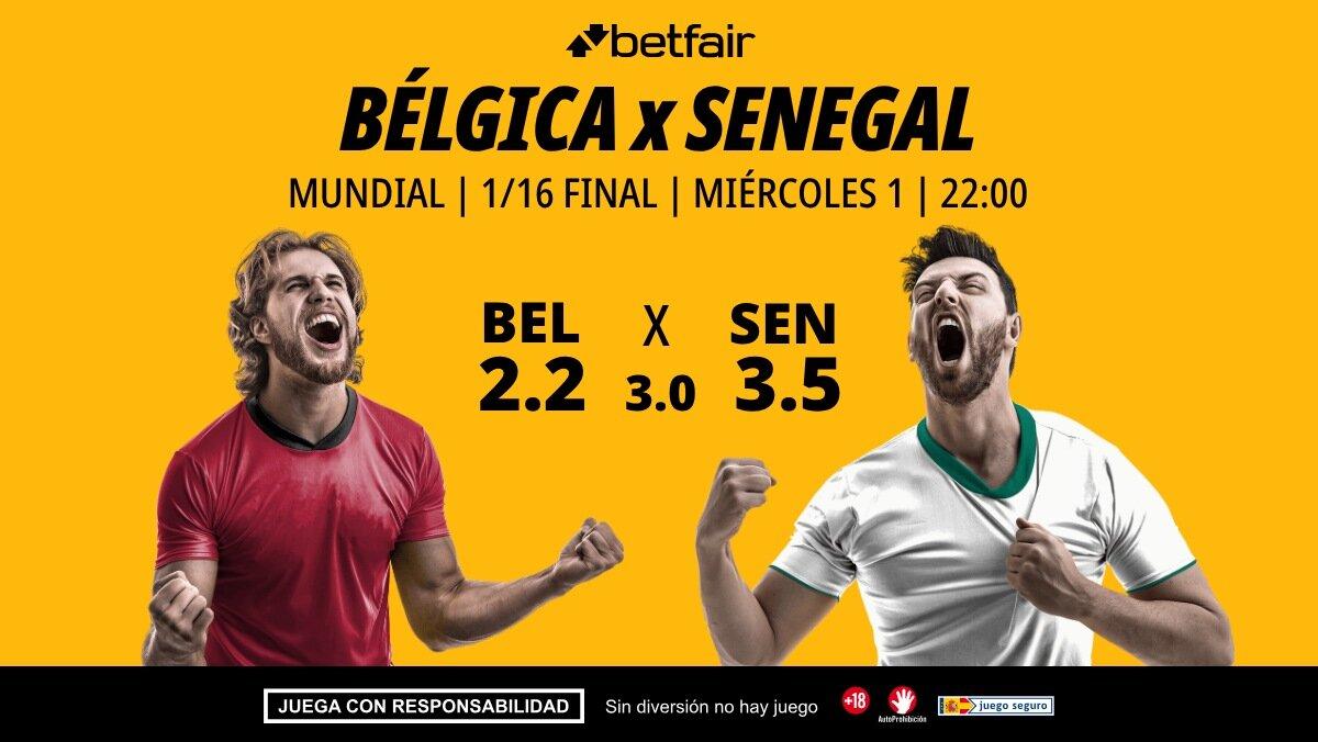Bélgica - Senegal: alineaciones, horario, dónde ver, pronósticos y estadísticas