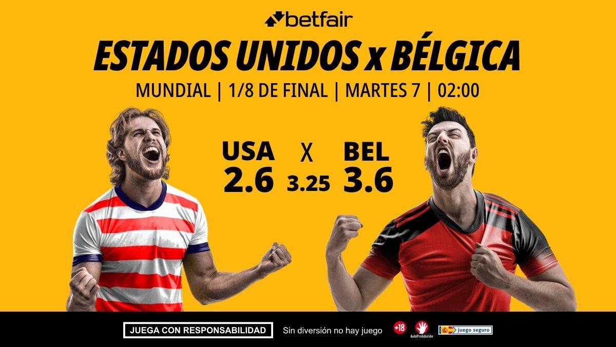 Estados Unidos - Bélgica: alineaciones, horario, dónde ver, pronósticos y estadísticas