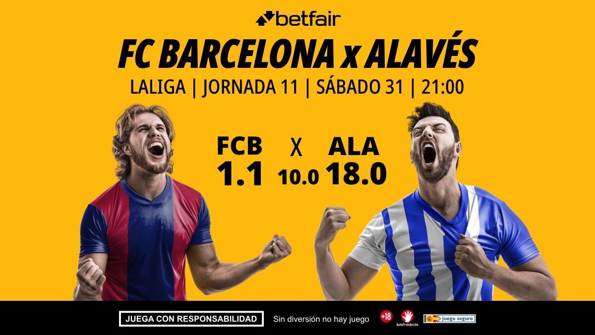 FC Barcelona - Alavés: alineaciones, horario, dónde ver, pronósticos y estadísticas
