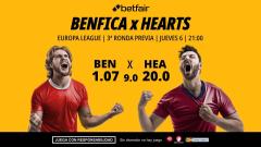 Benfica - Hearts: alineaciones, horario, dónde ver, pronósticos y estadísticas