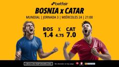 Bosnia - Catar: alineaciones, horario, dónde ver, pronósticos y estadísticas
