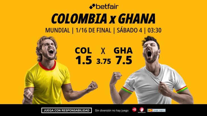 Colombia - Ghana: alineaciones, horario, dónde ver, pronósticos y estadísticas
