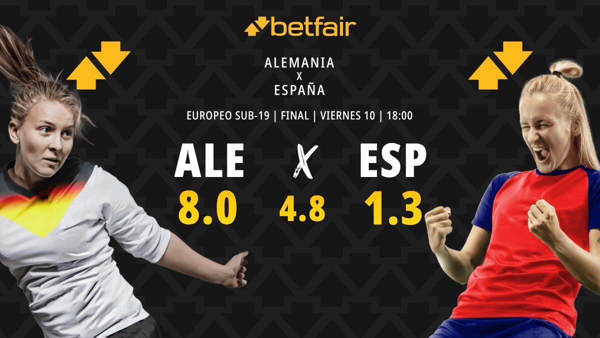 Alemania - España : alineaciones, horario, pronósticos y dónde ver la final del Europeo sub-19 femenino