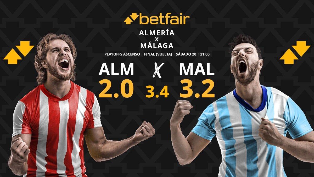 Almería - Málaga: horario, dónde ver, alineaciones, estadísticas y pronósticos