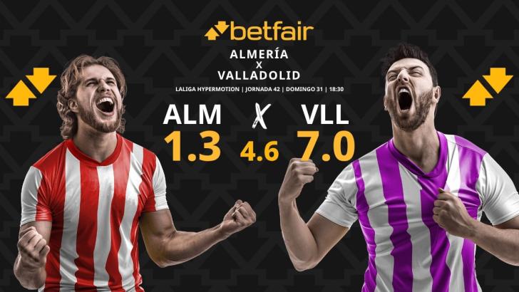 Almería - Real Valladolid: horario, dónde ver, pronósticos, estadísticas y clasificación