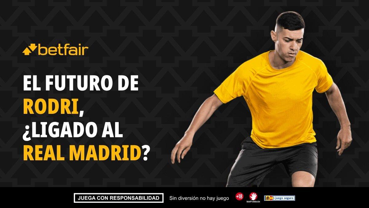 Apuestas fichaje Rodri: El Real Madrid, acechando al City