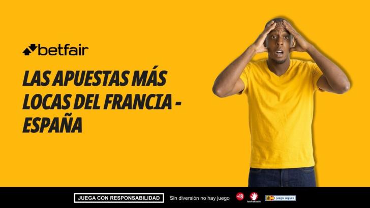 Las 5 apuestas más locas para el Francia - España: cuotas de hasta 100.0