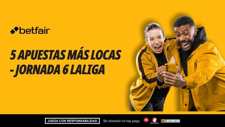 Las 5 apuestas más locas para la jornada 6 de LaLiga: cuotas de hasta 39.0