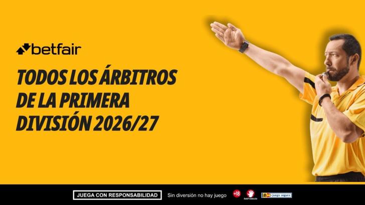 ¿Quiénes son los árbitros de LaLiga 2026/27? Lista y estadísticas actualizadas