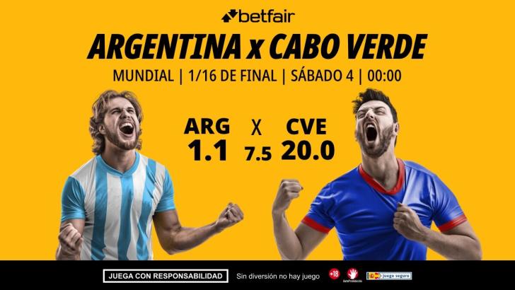 Argentina - Cabo Verde: alineaciones, horario, dónde ver, pronósticos y estadísticas