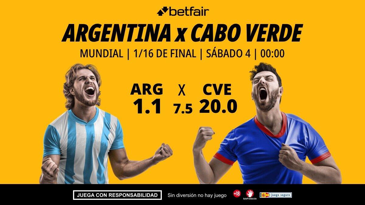 Argentina - Cabo Verde: alineaciones, horario, dónde ver, pronósticos y estadísticas