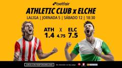 Athletic Club - Elche: alineaciones, horario, dónde ver, pronósticos y estadísticas