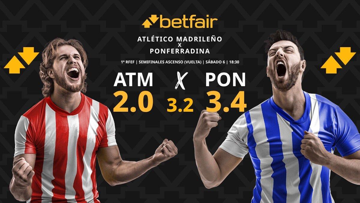 Atlético Madrileño - Ponferradina: horario, dónde ver, pronósticos, estadísticas y cuadro