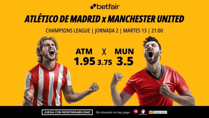 Atlético de Madrid - Manchester United: alineaciones, horario, dónde ver, pronósticos y estadísticas