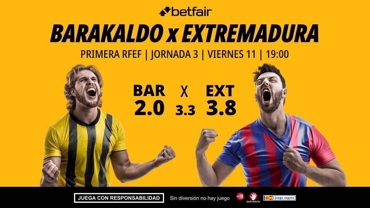 Barakaldo - Extremadura: alineaciones, horario, dónde ver, pronósticos y estadísticas