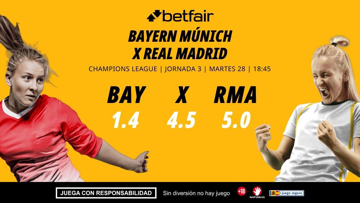 Bayern Múnich - Real Madrid: alineaciones, horario, dónde ver, pronósticos y estadísticas
