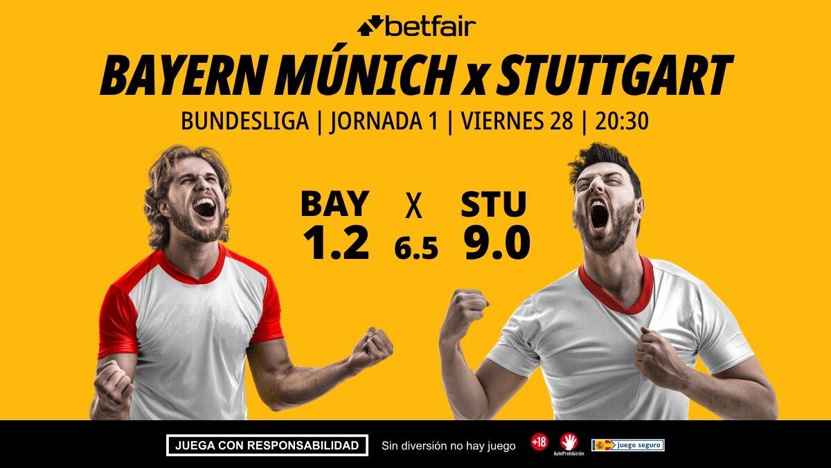 Bayern de Múnich - Stuttgart: alineaciones, horario, dónde ver, pronósticos y estadísticas
