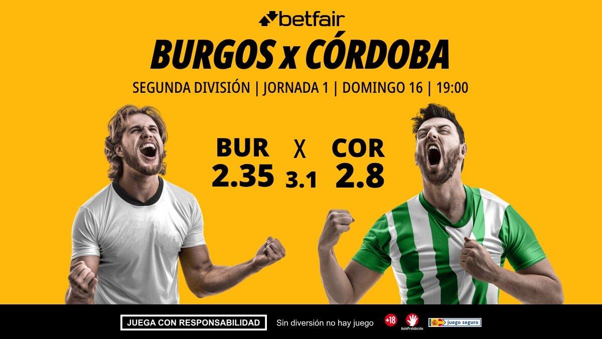 Burgos - Córdoba: alineaciones, horario, dónde ver, pronósticos y estadísticas