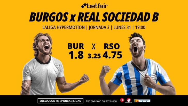 Burgos - Real Sociedad B: alineaciones, horario, dónde ver, pronósticos y estadísticas