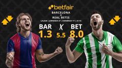 FC Barcelona - Real Betis: horario, dónde ver, estadísticas, pronósticos y clasificación
