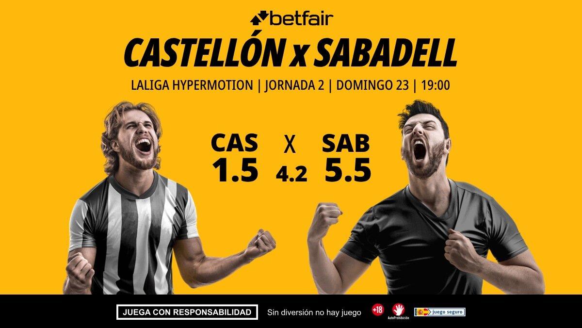 Castellón - Sabadell: alineaciones, horario, dónde ver, pronósticos y estadísticas