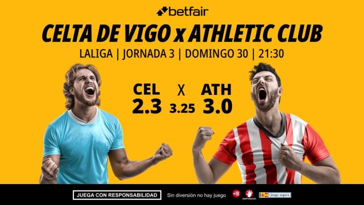 Celta de Vigo - Athletic Club: alineaciones, horario, dónde ver, pronósticos y estadísticas