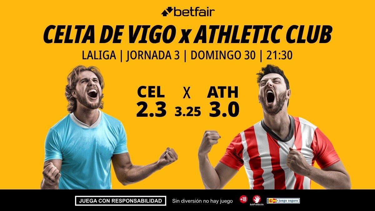 Celta de Vigo - Athletic Club: alineaciones, horario, dónde ver, pronósticos y estadísticas
