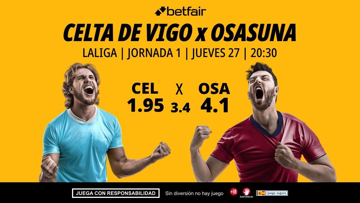 Celta de Vigo - Osasuna: alineaciones, horario, dónde ver, pronósticos y estadísticas