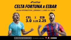 Celta Fortuna - Eibar: alineaciones, horario, dónde ver, pronósticos y estadísticas
