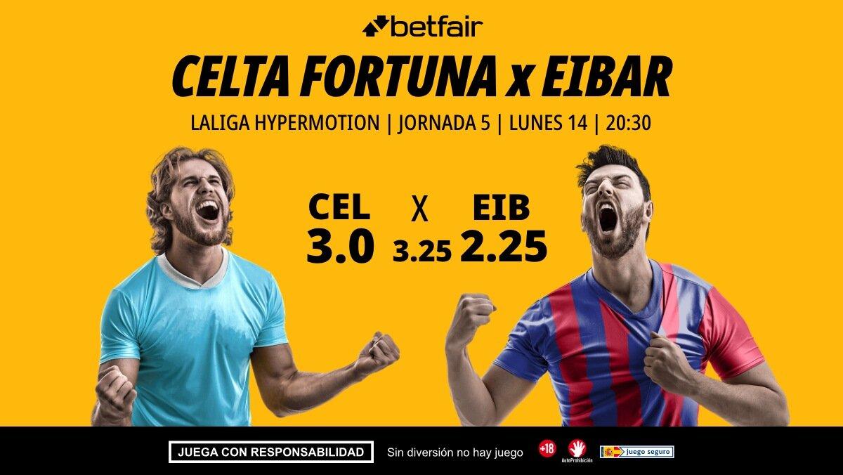 Celta Fortuna - Eibar: alineaciones, horario, dónde ver, pronósticos y estadísticas