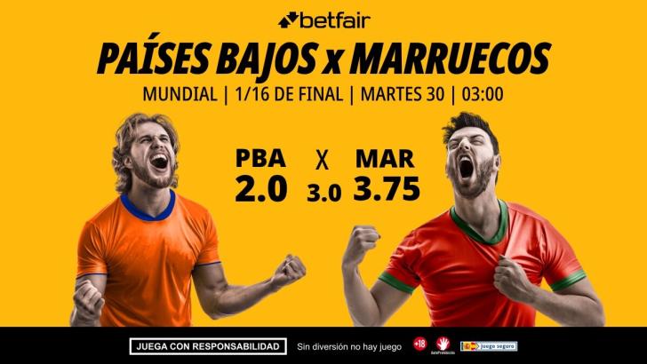 Países Bajos - Marruecos: alineaciones, horario, dónde ver, pronósticos y estadísticas