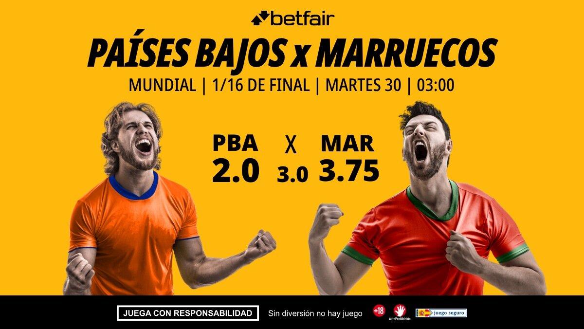 Países Bajos - Marruecos: alineaciones, horario, dónde ver, pronósticos y estadísticas