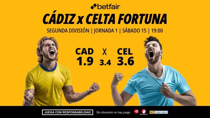 Cádiz - Celta Fortuna: alineaciones, horario, dónde ver, pronósticos y estadísticas