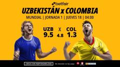 Uzbekistán - Colombia: horario, dónde ver, alineaciones, pronósticos y estadísticas