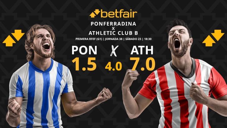 Ponferradina - Athletic Club B: horario, dónde ver, estadísticas, pronósticos y clasificación