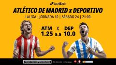Atlético de Madrid - Deportivo de A Coruña: alineaciones, horario, dónde ver, pronósticos y estadísticas