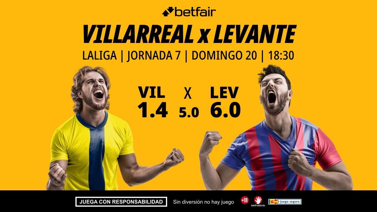 Villarreal - Levante: alineaciones, horario, dónde ver, pronósticos y estadísticas