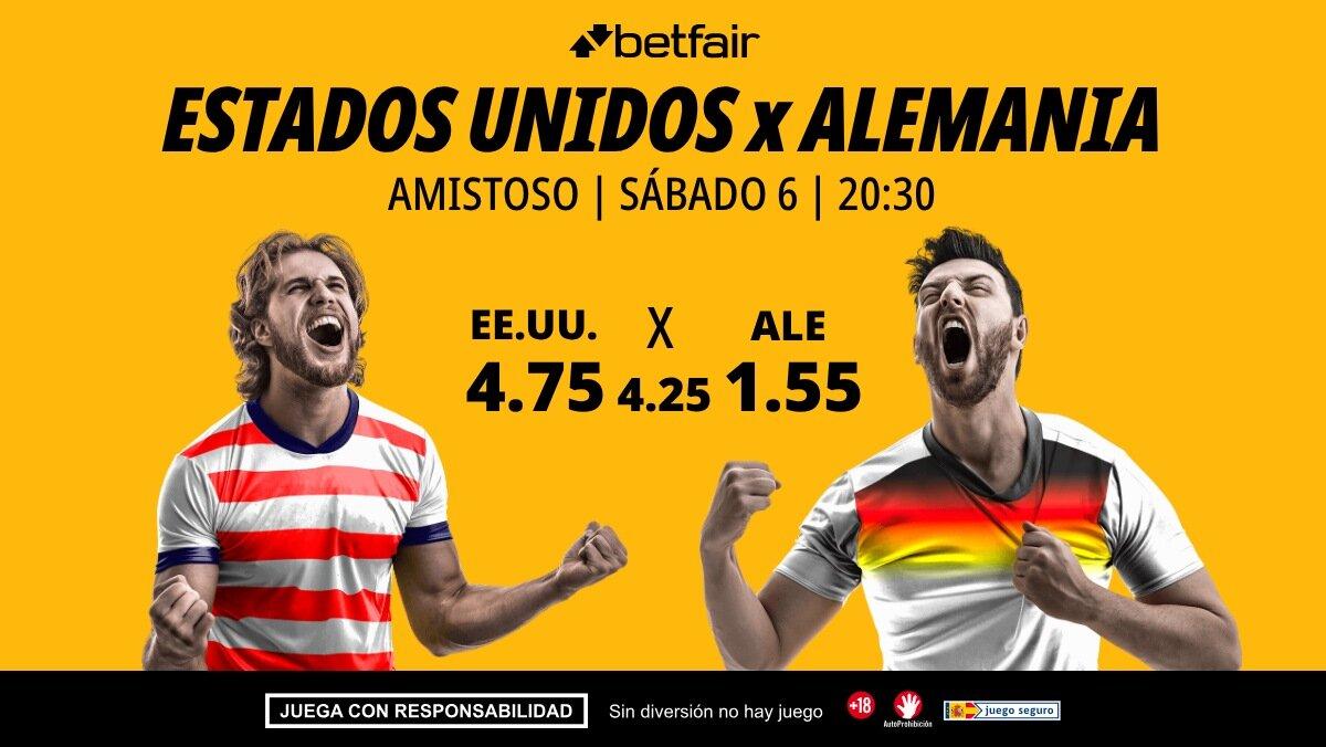 Estados Unidos - Alemania: horario, dónde ver, estadísticas y pronósticos