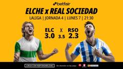 Elche - Real Sociedad: alineaciones, horario, dónde ver, pronósticos y estadísticas